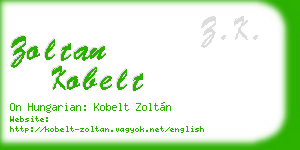 zoltan kobelt business card